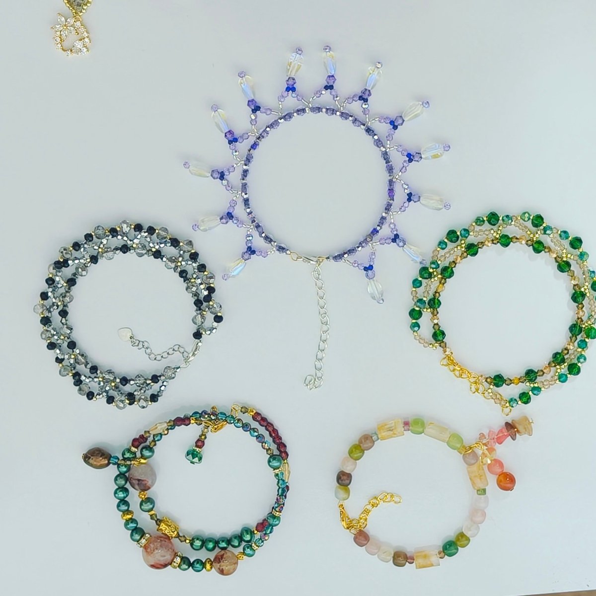 Exquisite Handmade Woven Luminescence Beaded Necklace (MAC343) - Mariam's Collection