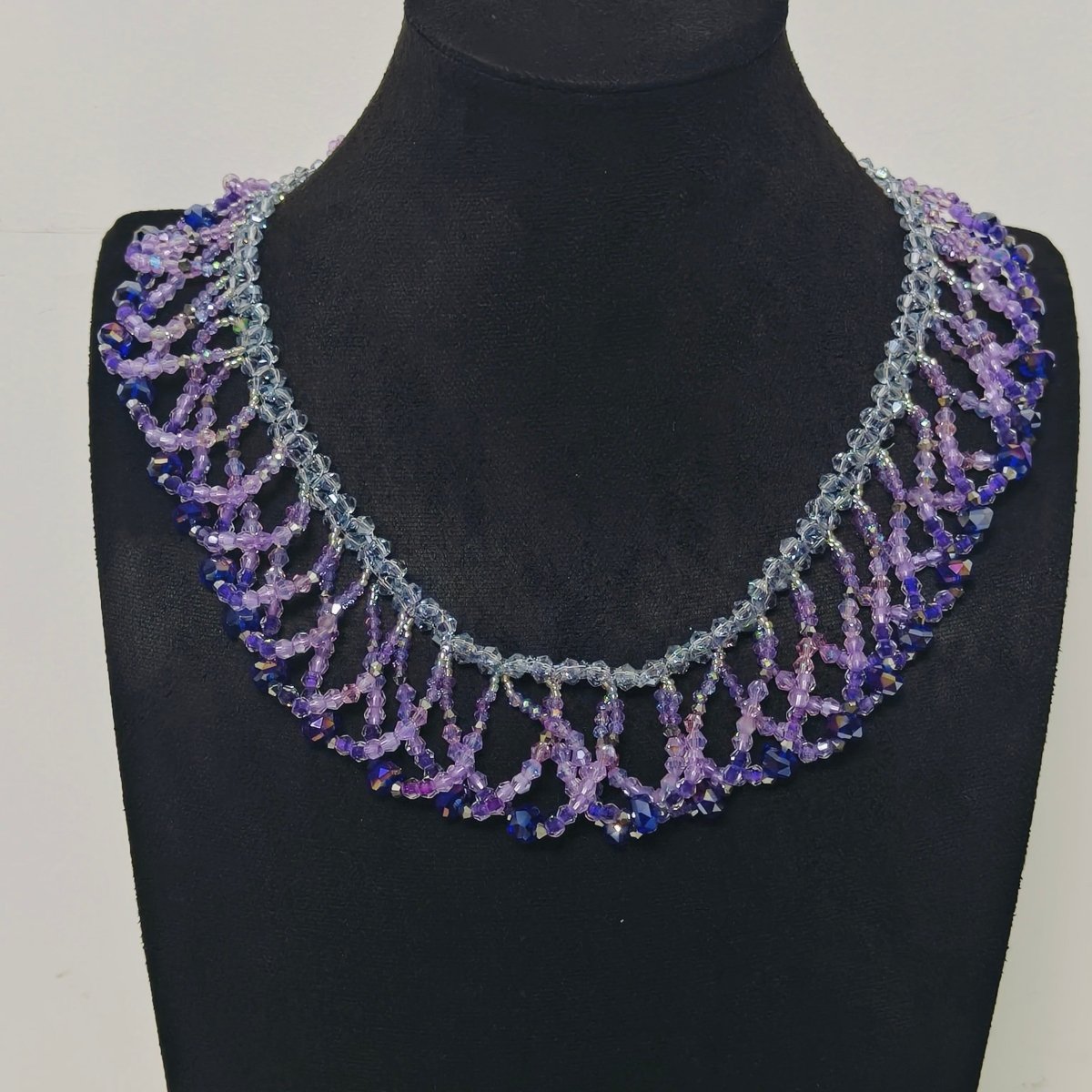 Exquisite Handmade Woven Luminescence Beaded Necklace (MAC343) - Mariam's Collection