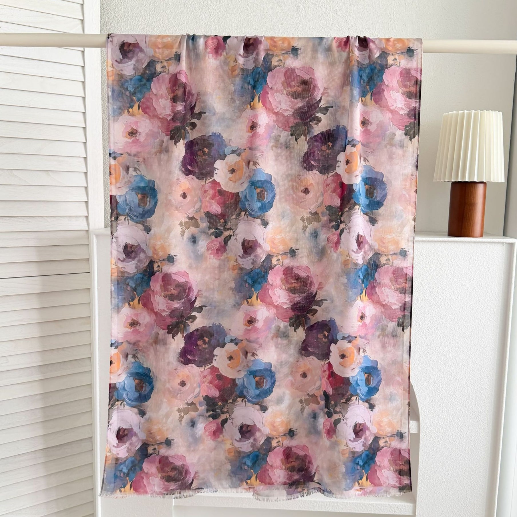 Watercolour & Tie-Dye Print Lightweight Hijab Scarf(MH257)