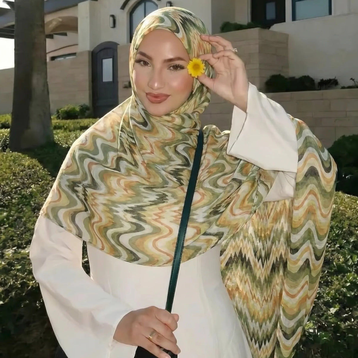 Gradient Wave Print Hijab(MH261)