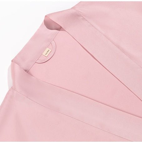 Feather - Trimmed Kimono Robe Abaya(MOA293) - Mariam's Collection