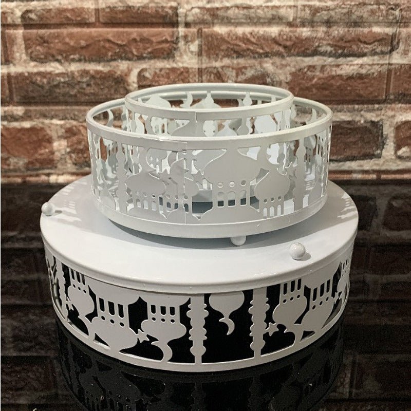 Festive Ramadan Iron Tray Candy Box 3 - Piece Set (MAC382) - Mariam's Collection