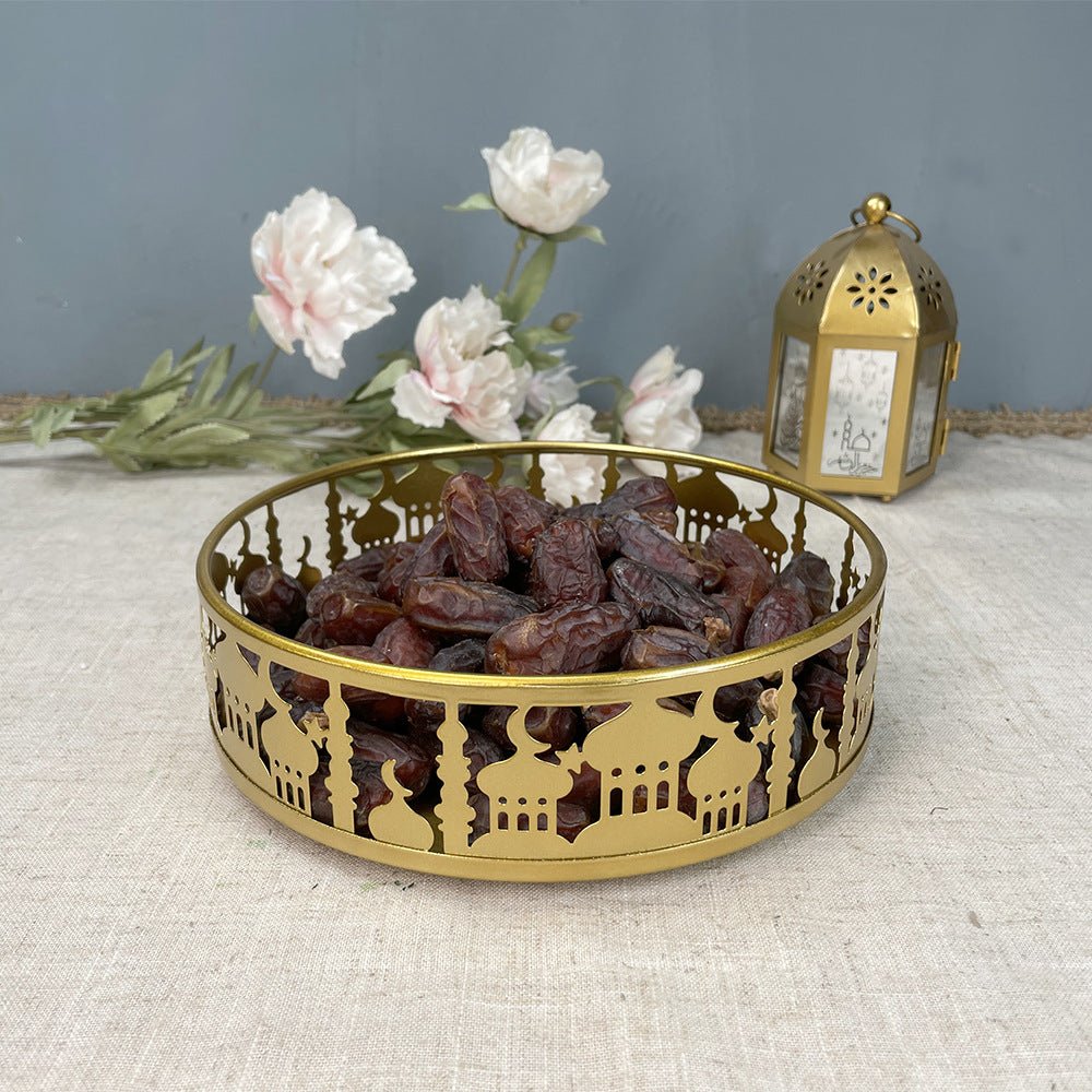 Festive Ramadan Iron Tray Candy Box 3 - Piece Set (MAC382) - Mariam's Collection