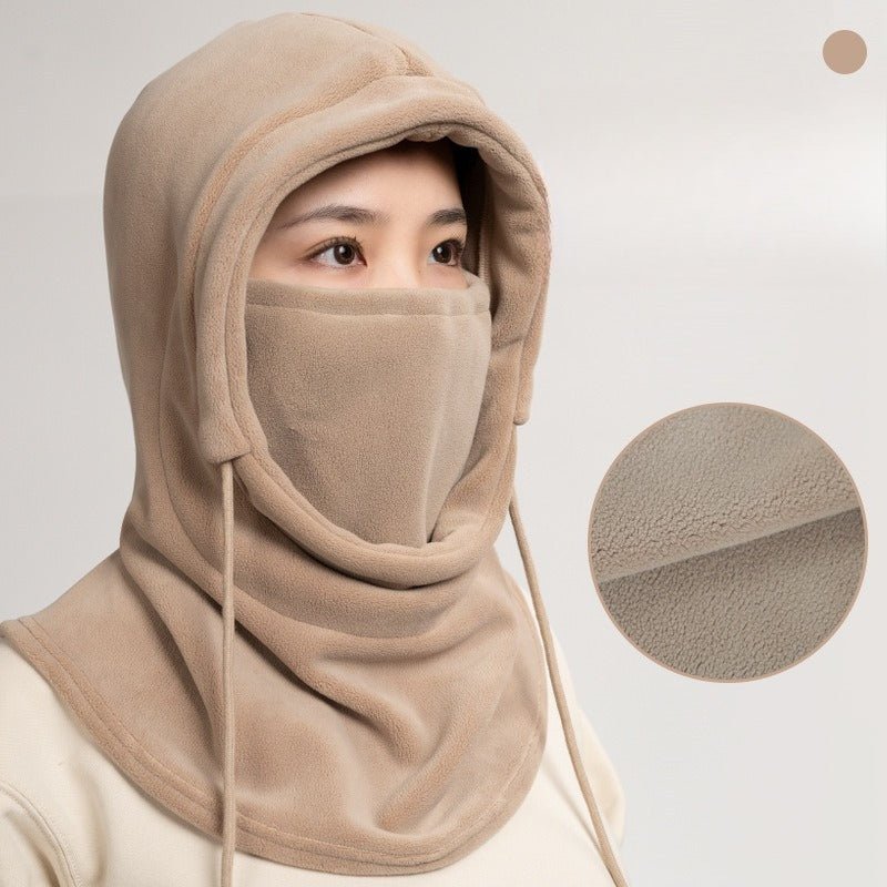 Fleece Hood Balaclava Face Mask | Windproof Neck Warmer for Outdoor Sports(MAC307) - Mariam's Collection
