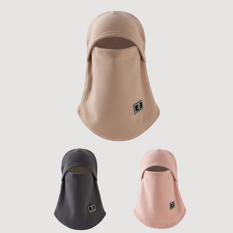 Fleece-Lined Face Mask Cap | Windproof Winter Cycling Hood with Ear Pr