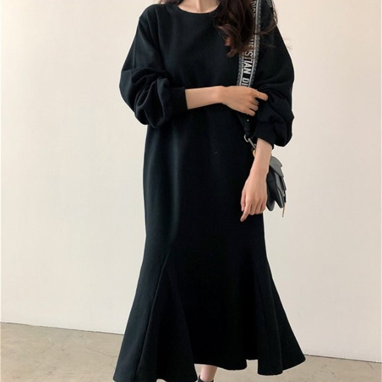 Fleece - Lined Sweatshirt Mermaid Dress(MS193) - Mariam's Collection