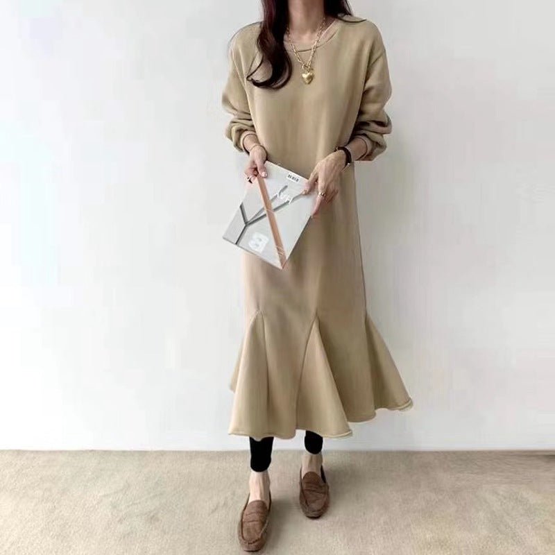 Fleece - Lined Sweatshirt Mermaid Dress(MS193) - Mariam's Collection