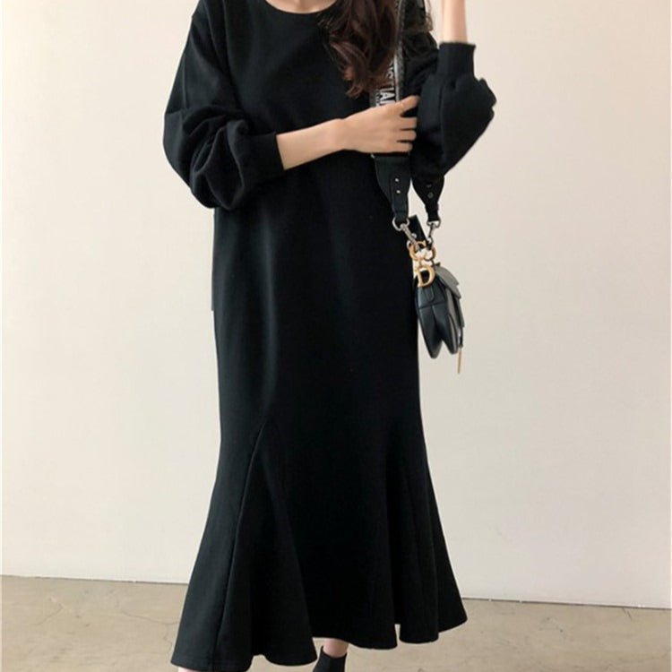 Fleece - Lined Sweatshirt Mermaid Dress(MS193) - Mariam's Collection