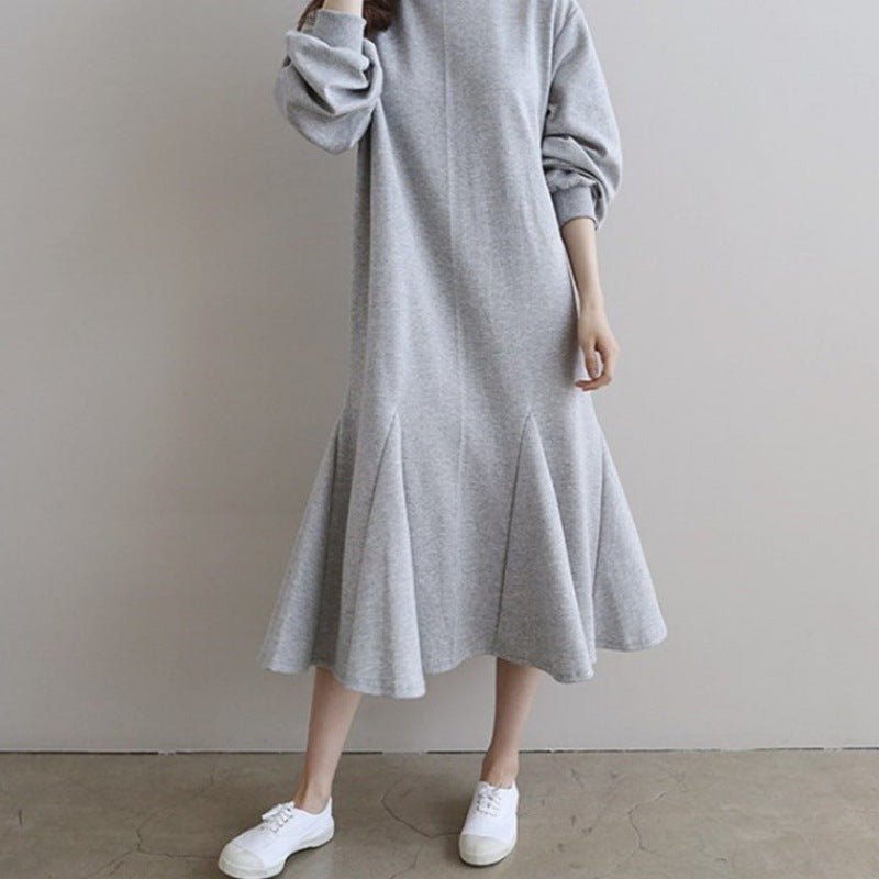 Fleece - Lined Sweatshirt Mermaid Dress(MS193) - Mariam's Collection