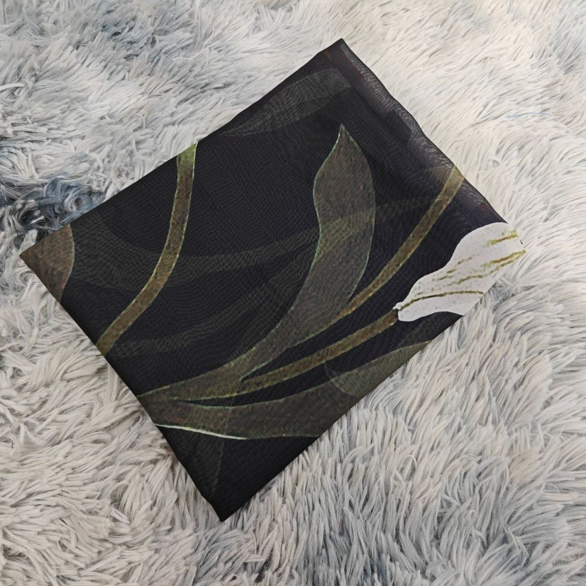 Floral Print Open Abaya with Matching Hijab(MOA287) - Mariam's Collection