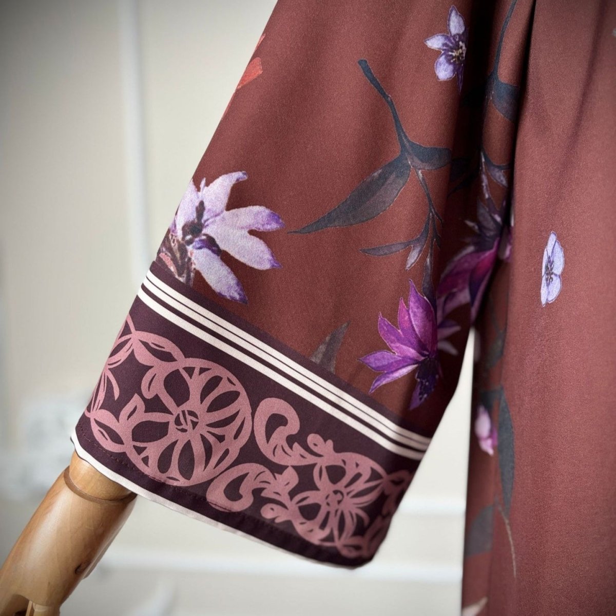 Floral Printer Abaya Set with Hijab(MOA267) - Mariam's Collection