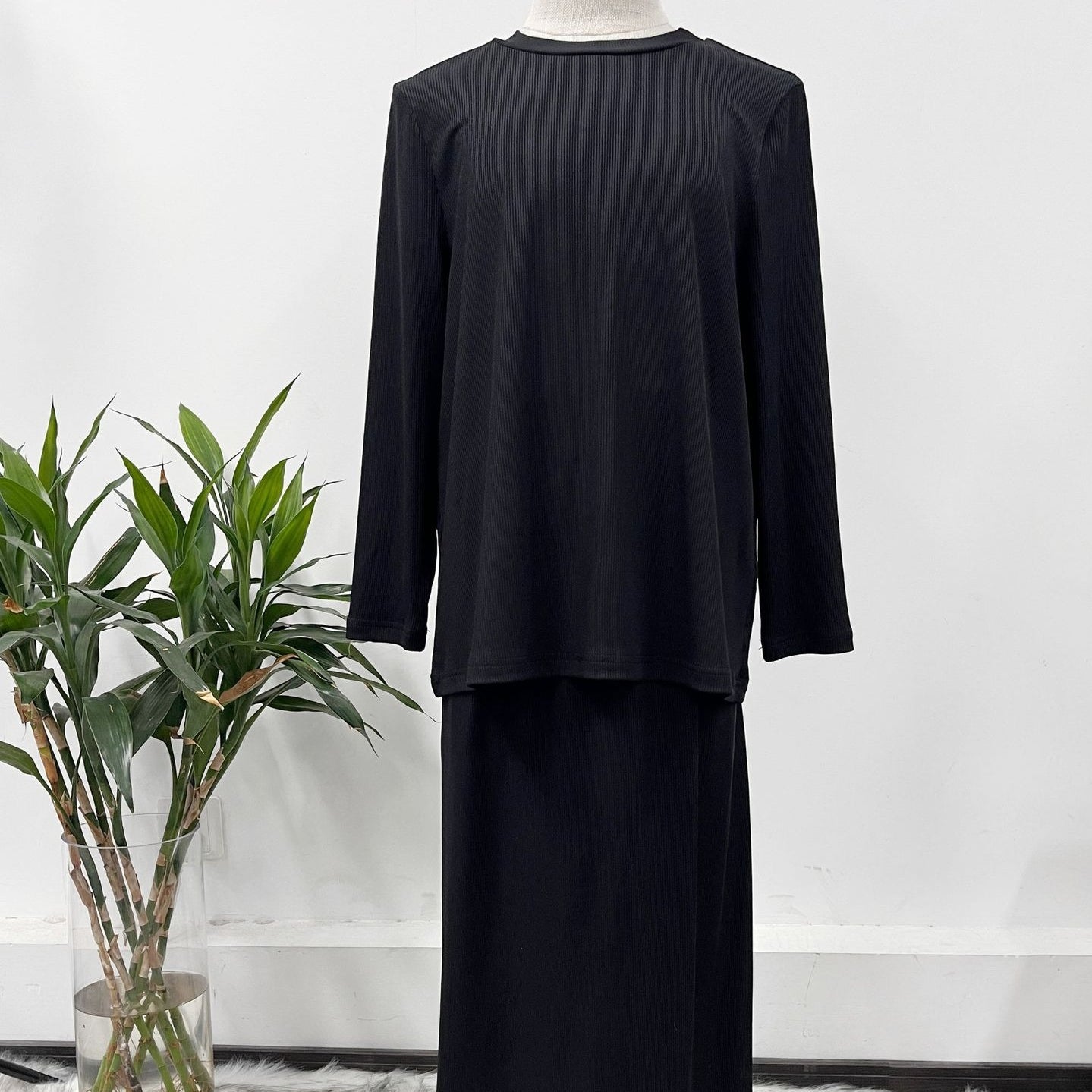 Girls Modest Long Sleeve Top & Maxi Skirt Two-Piece Set(MKG029) - Mariam's Collection