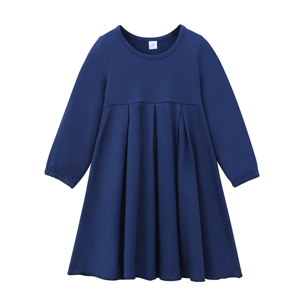 Girls Navy Dress & Hijab Set(MKG024) - Mariam's Collection