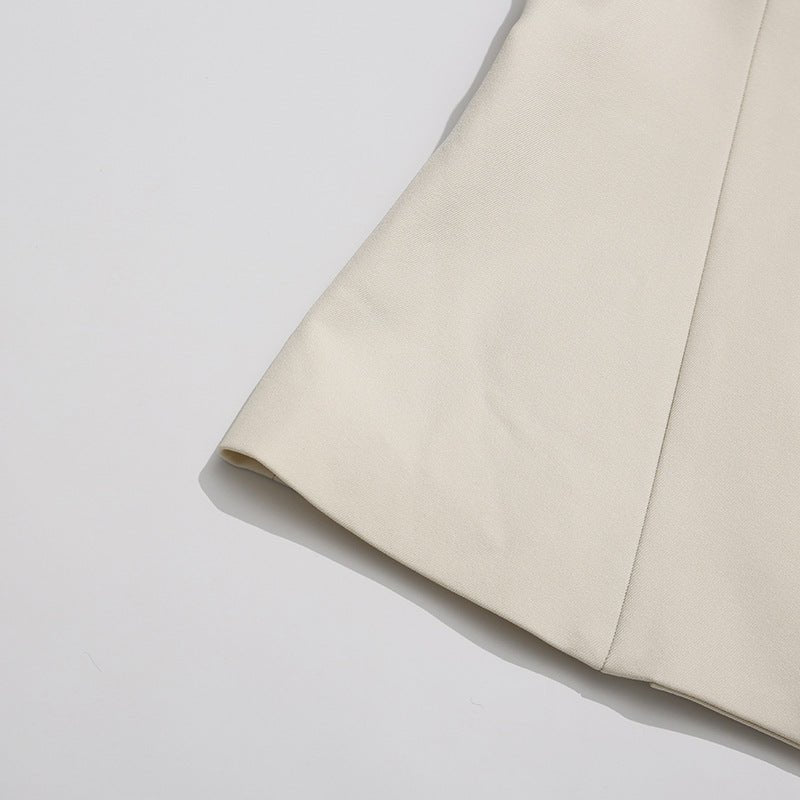 Gold Button Blazer & Straight Leg Pants Set(MS398) - Mariam's Collection