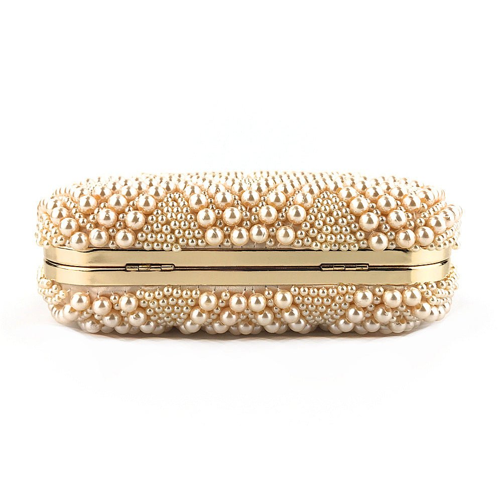 Hand - Beaded Pearl Evening Elegance Handbag (MAC286) - Mariam's Collection