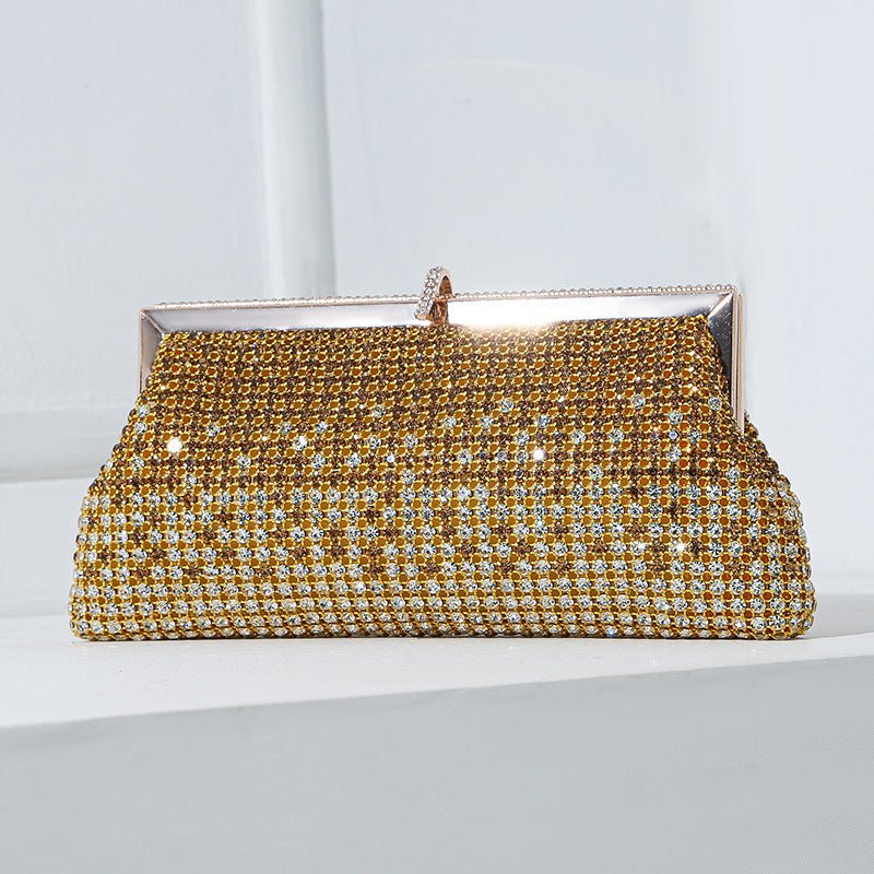 Handmade Rhinestone Crystal Evening Clutch Bag – Luxury Sparkling Party Handbag (MAC487) - Mariam's Collection