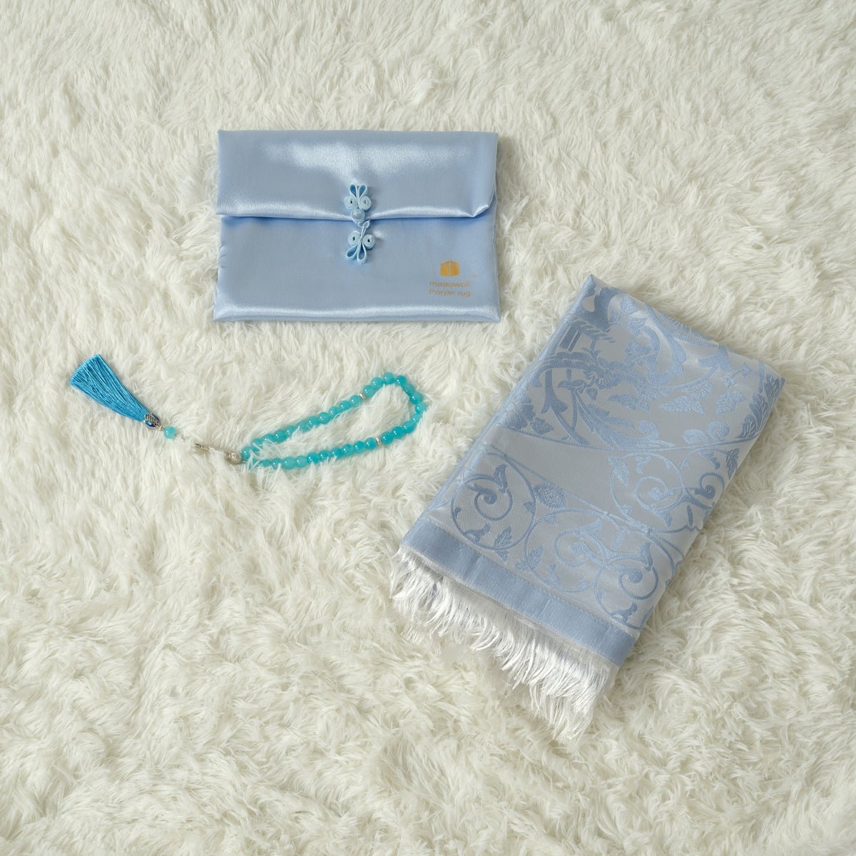 Haute Eco - Friendly New Prayer Mat and Tasbeeh Set(MR068) - Mariam's Collection