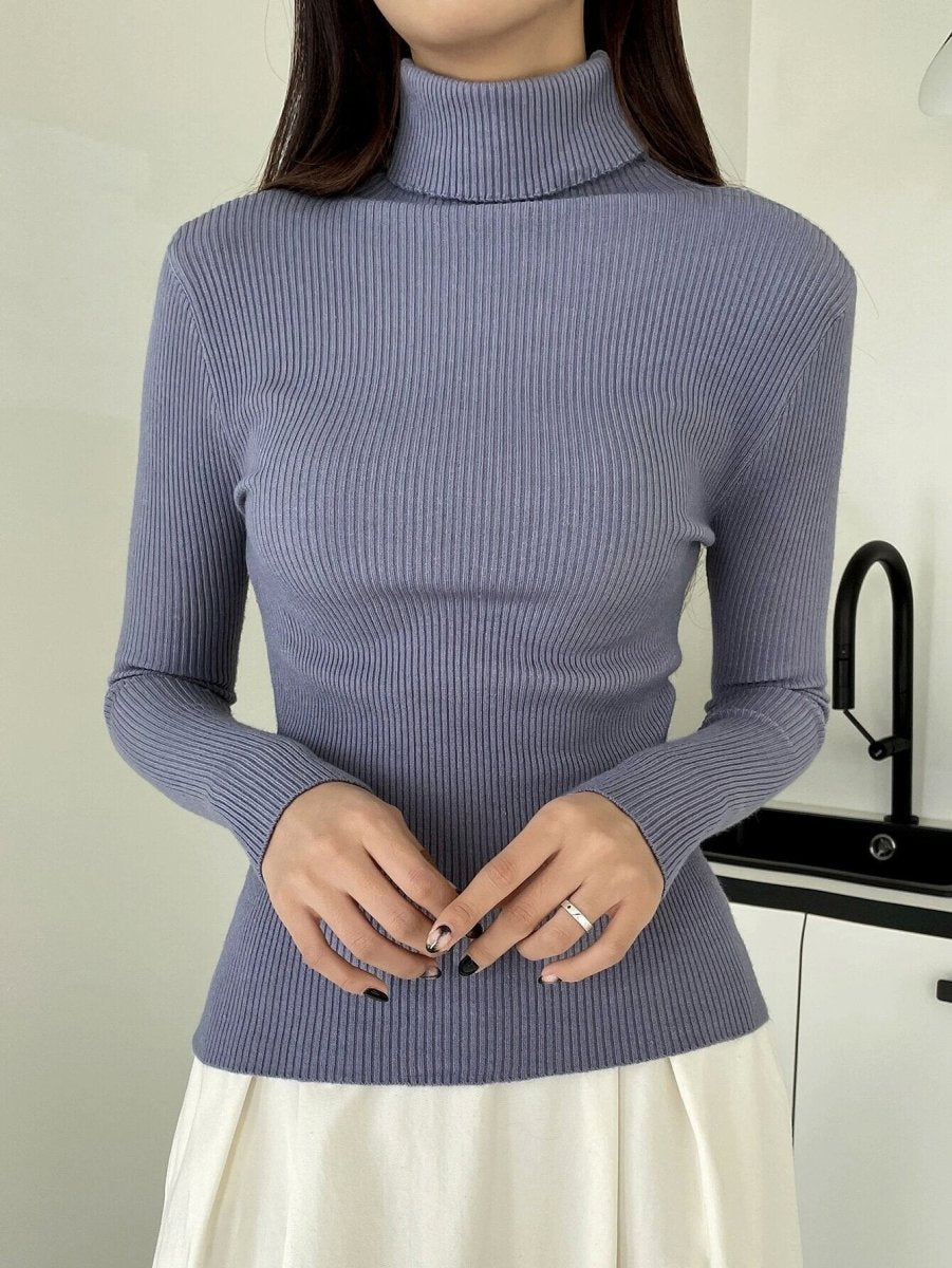 High Neck Pullover Sweater (MS064) - Mariam's Collection