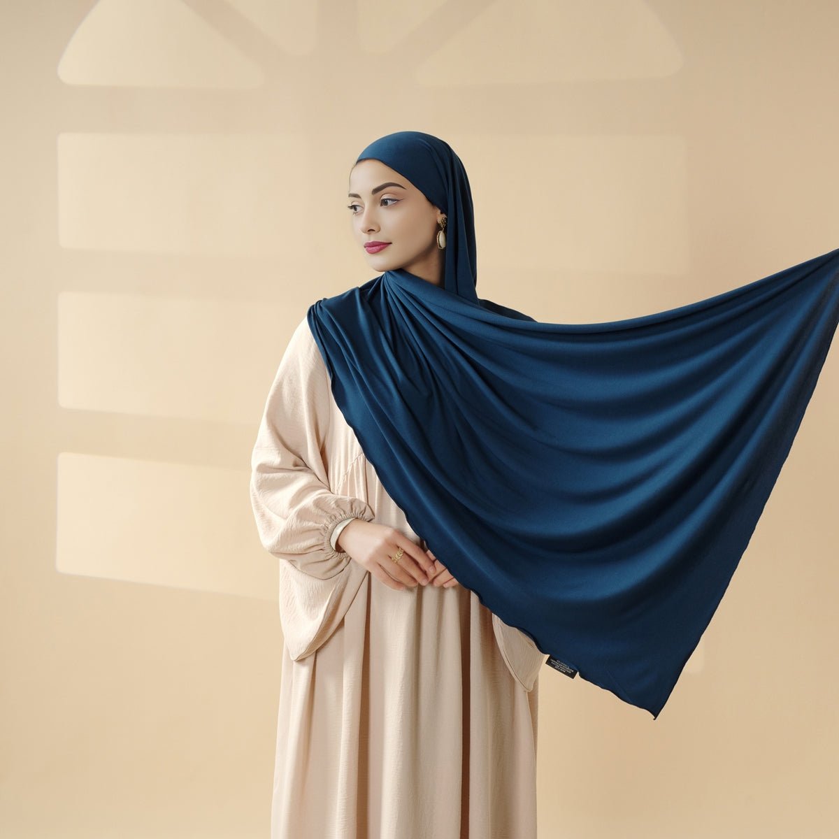 Hijab Perfect for Eid: Premium Modal Jersey Long Scarf – Soft, Breathable & Elegant in 8 Colors Shawl (MH105) - Mariam's Collection