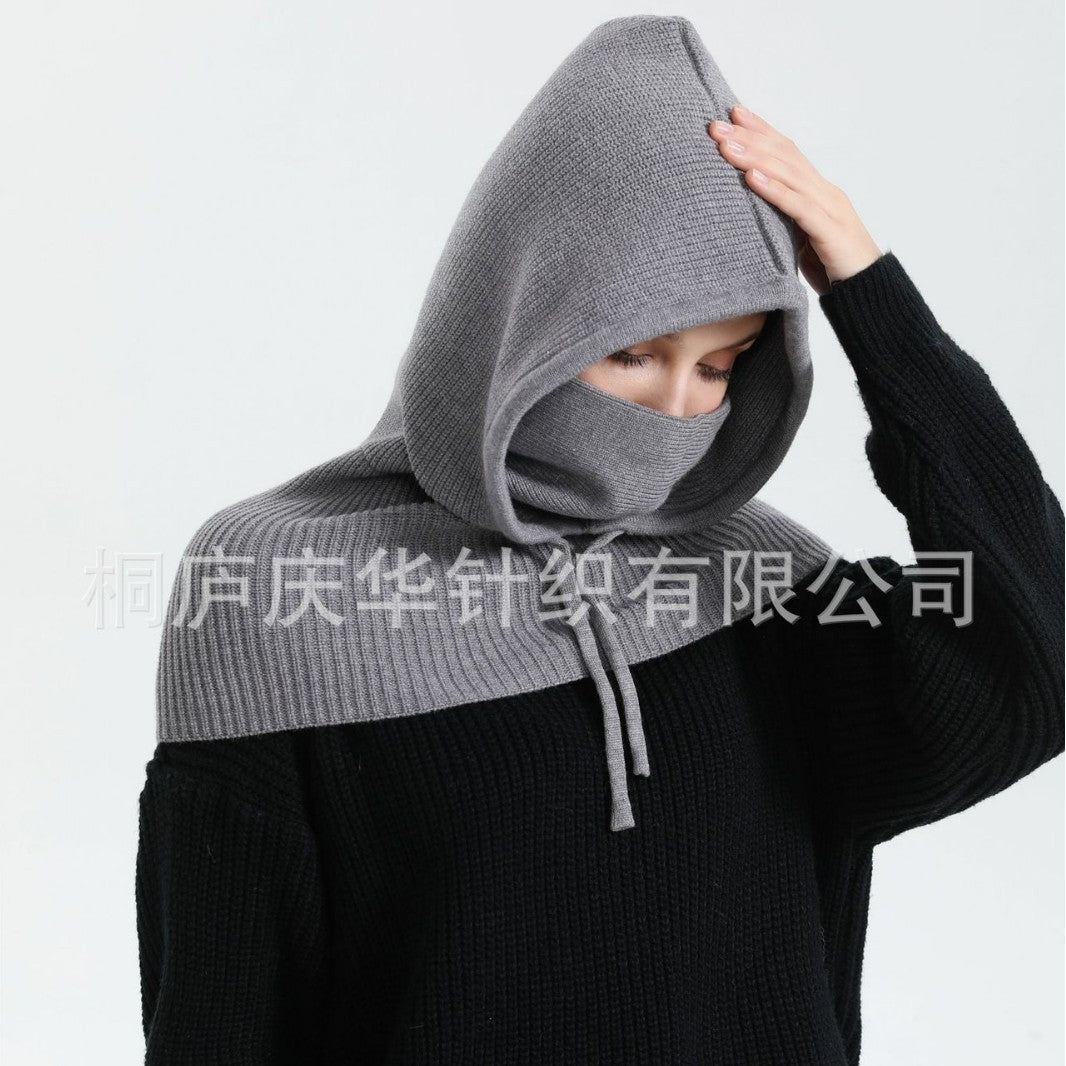 Hooded Balaclava with Shoulder Cape(MAC376) - Mariam's Collection