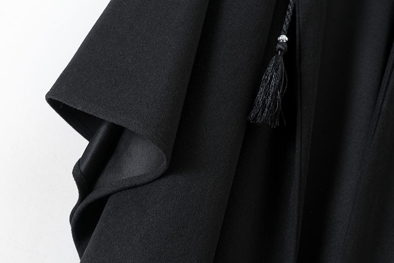 即完売⭐︎Nala hooded cape coat ケープコート　ブラック⭐︎ Hooded Cape Coat(MS208)