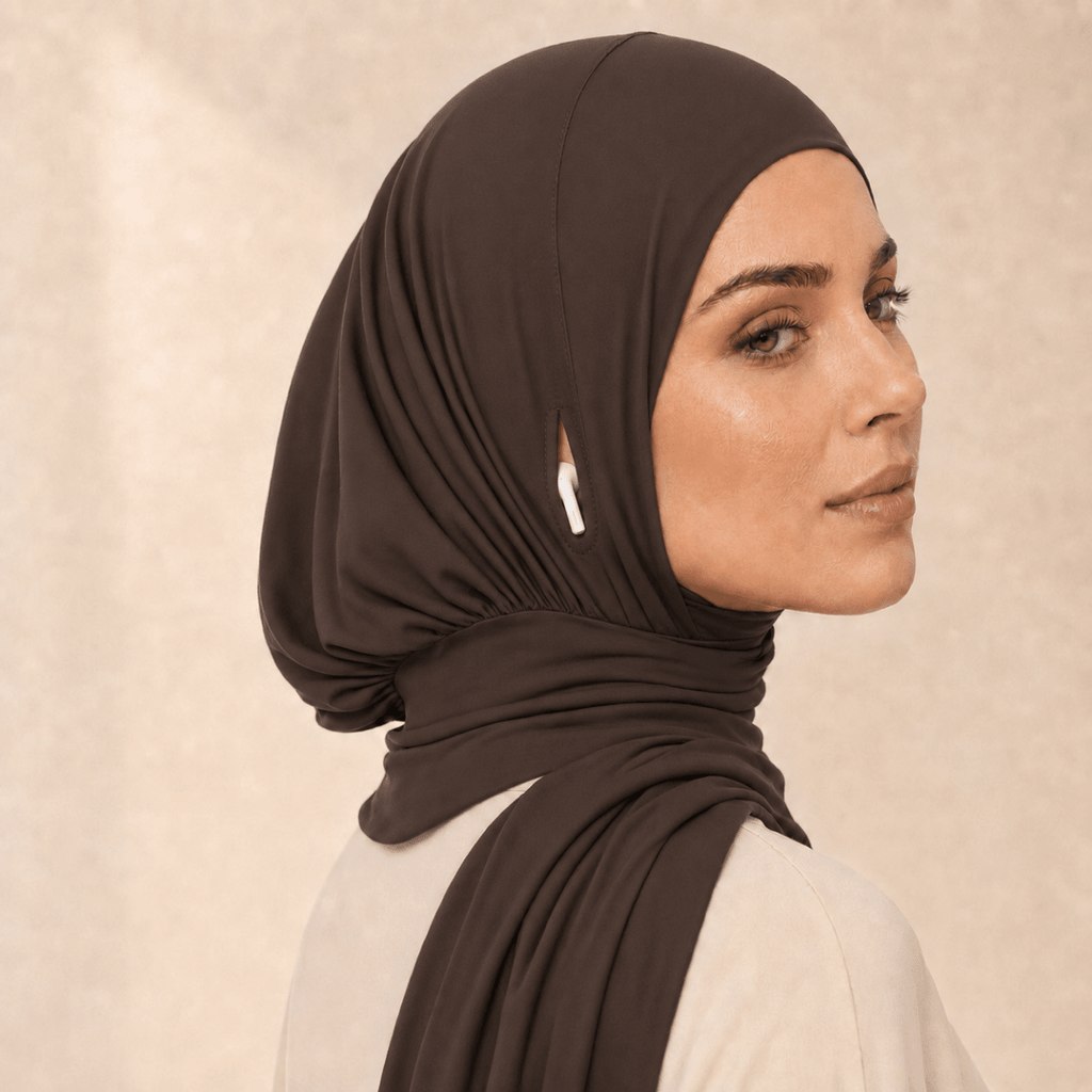 Cotton Modal Instant Hijab – Earphone-Friendly Hijab Liner