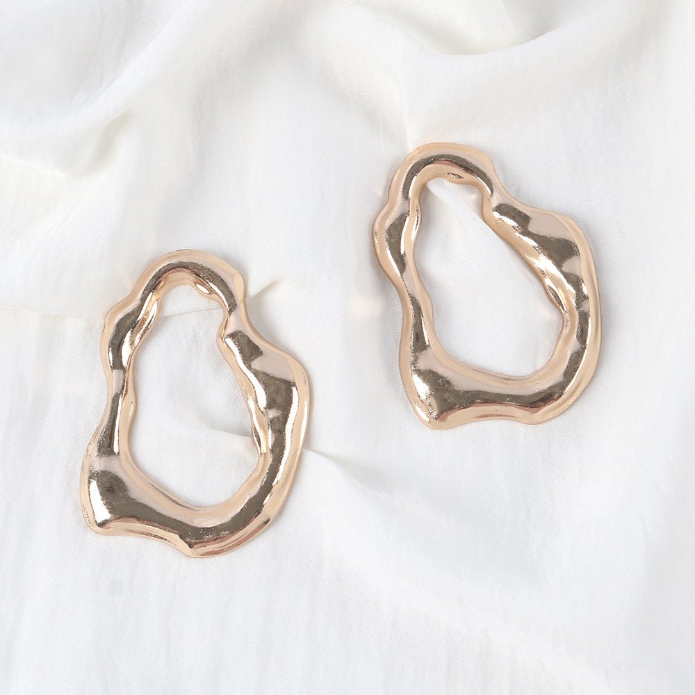 Irregular Metal Hijab Ring(MAC365) - Mariam's Collection