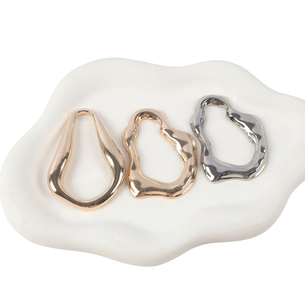 Irregular Metal Hijab Ring(MAC365) - Mariam's Collection