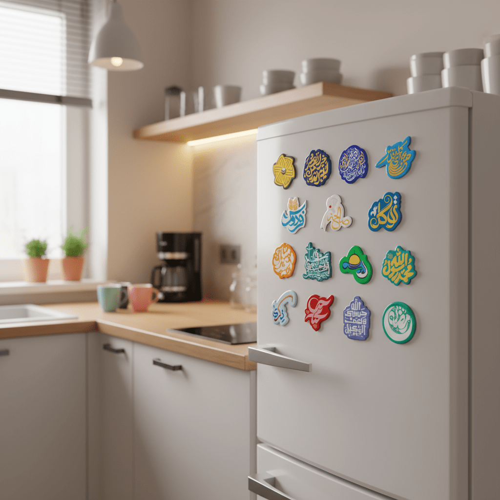 Islamic Design Souvenir Refrigerator Magnet Set (MAC328) - Mariam's Collection