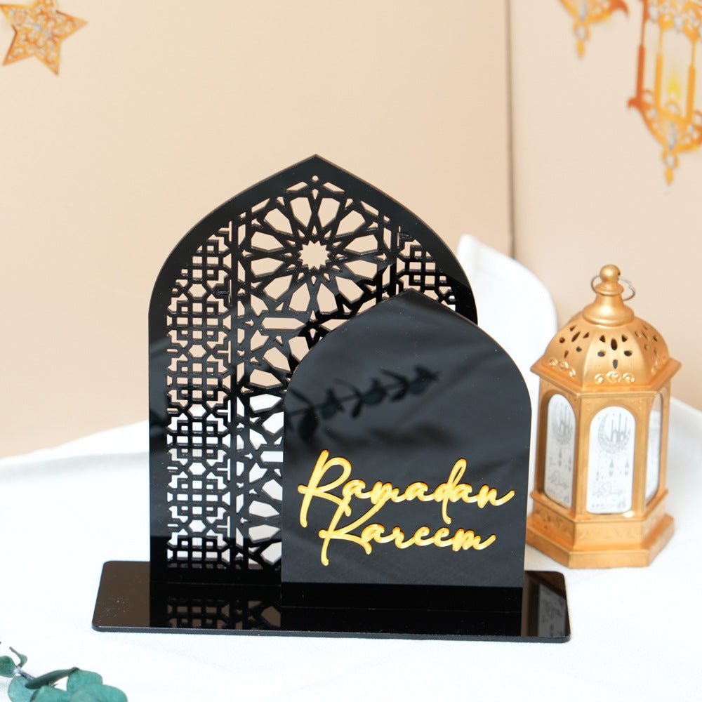 Islamic Hollow Pattern Acrylic Tabletop Decor (MAC404) - Mariam's Collection