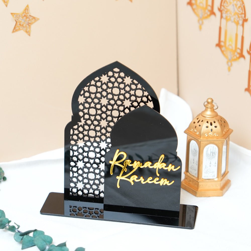 Islamic Hollow Pattern Acrylic Tabletop Decor (MAC404) - Mariam's Collection