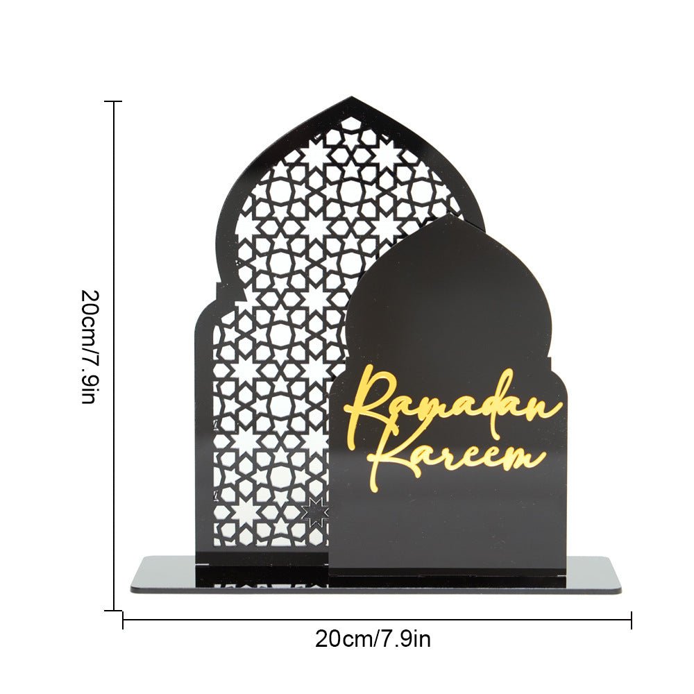Islamic Hollow Pattern Acrylic Tabletop Decor (MAC404) - Mariam's Collection