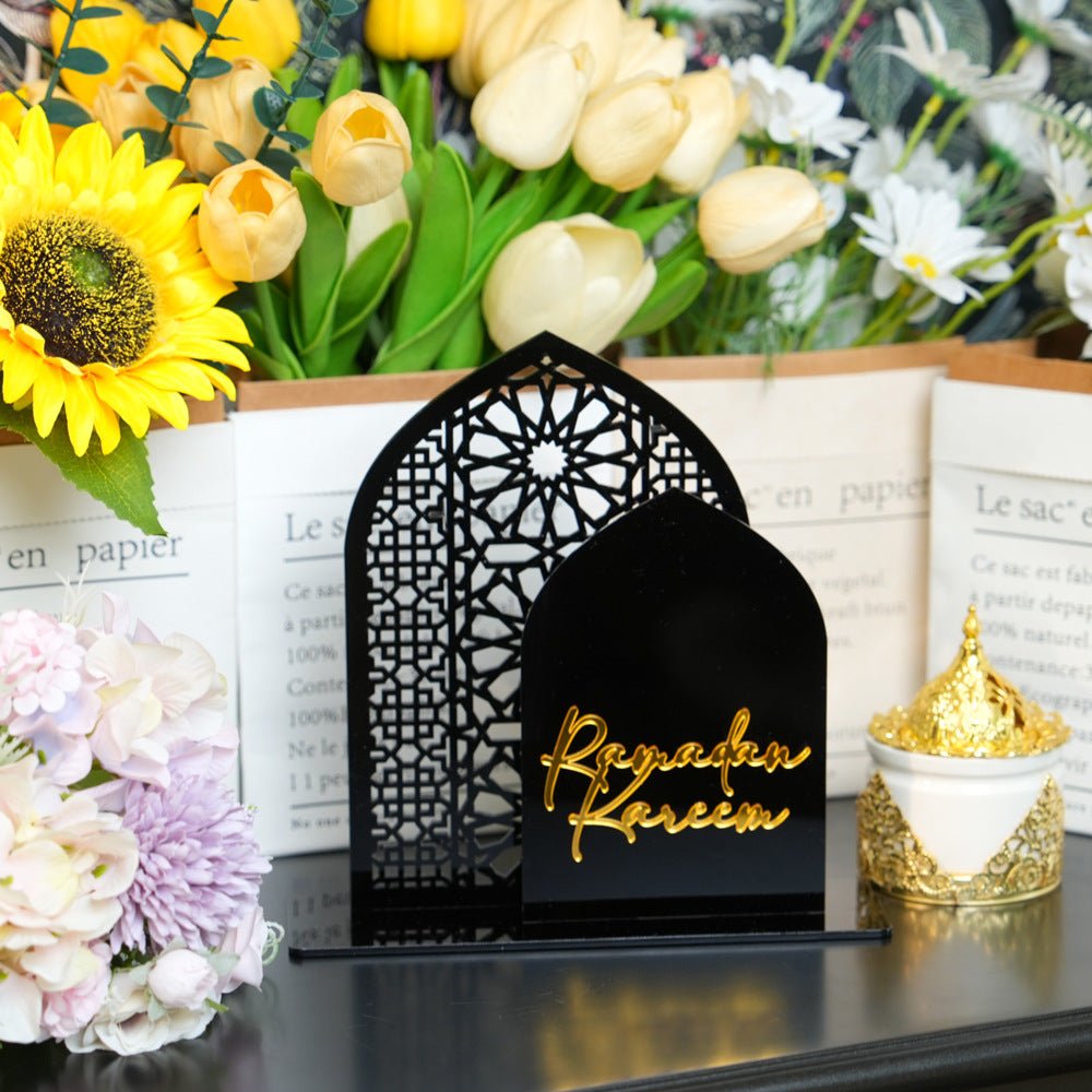Islamic Hollow Pattern Acrylic Tabletop Decor (MAC404) - Mariam's Collection