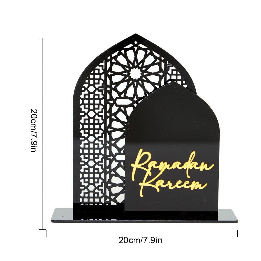 Islamic Hollow Pattern Acrylic Tabletop Decor (MAC404) - Mariam's Collection