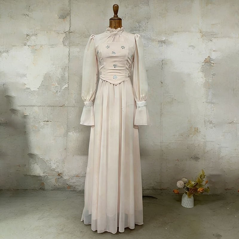 Jewel Embellished Maxi Dress(MS393) - Mariam's Collection