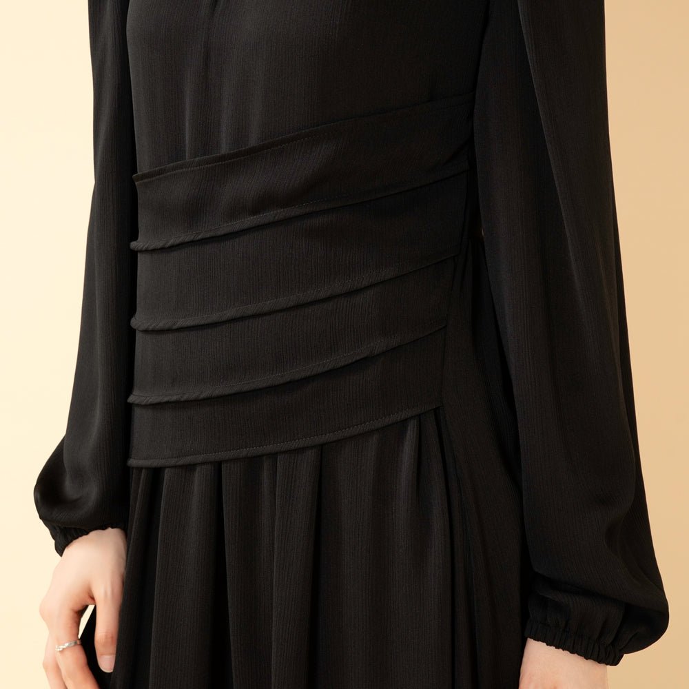 Layered Waist Zoom Maxi Dress (MS451) - Mariam's Collection