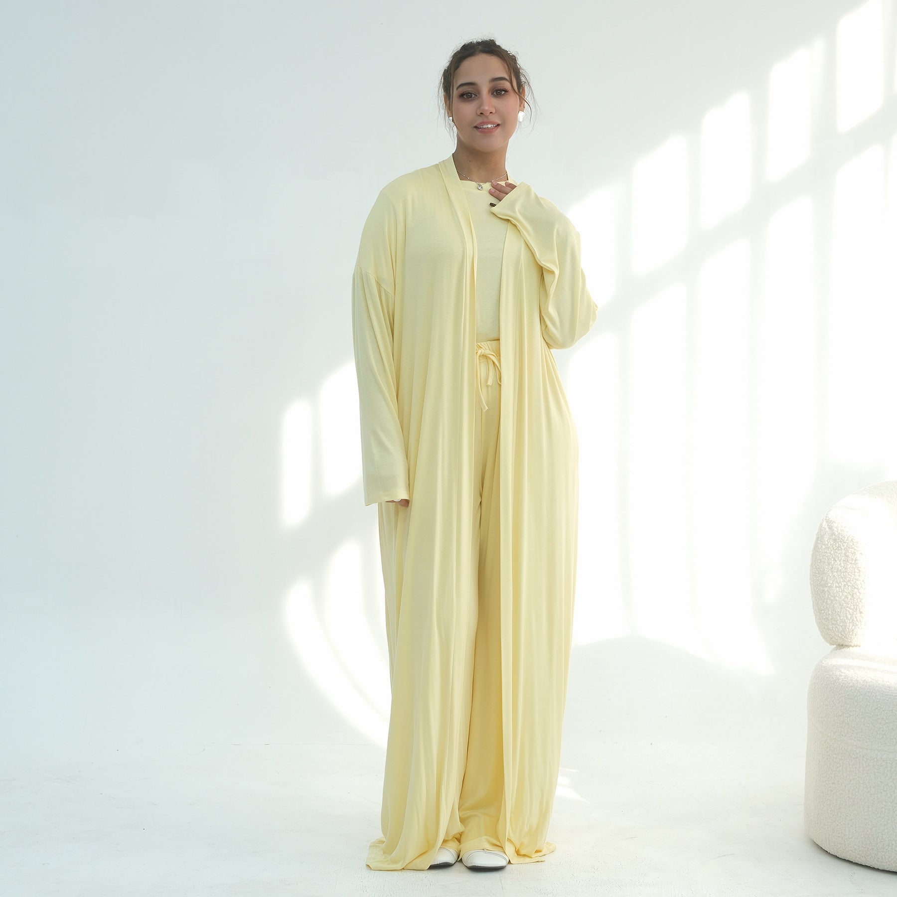Lightweight Fluid Jersey Three-Piece Set(MS533) - Mariam's Collection