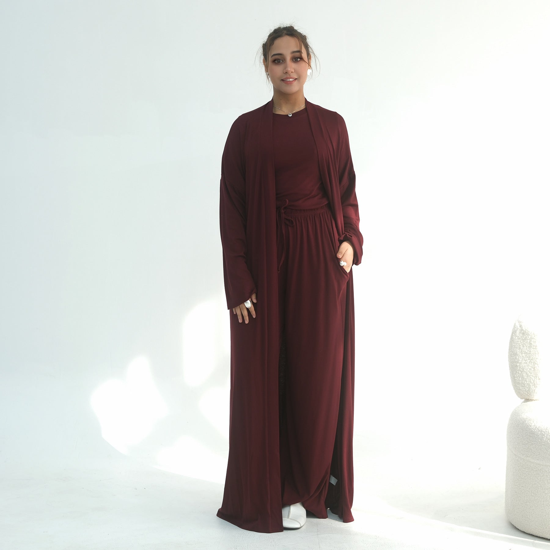 Lightweight Fluid Jersey Three-Piece Set(MS533) - Mariam's Collection