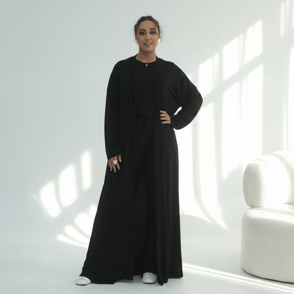 Lightweight Fluid Jersey Three-Piece Set(MS533) - Mariam's Collection