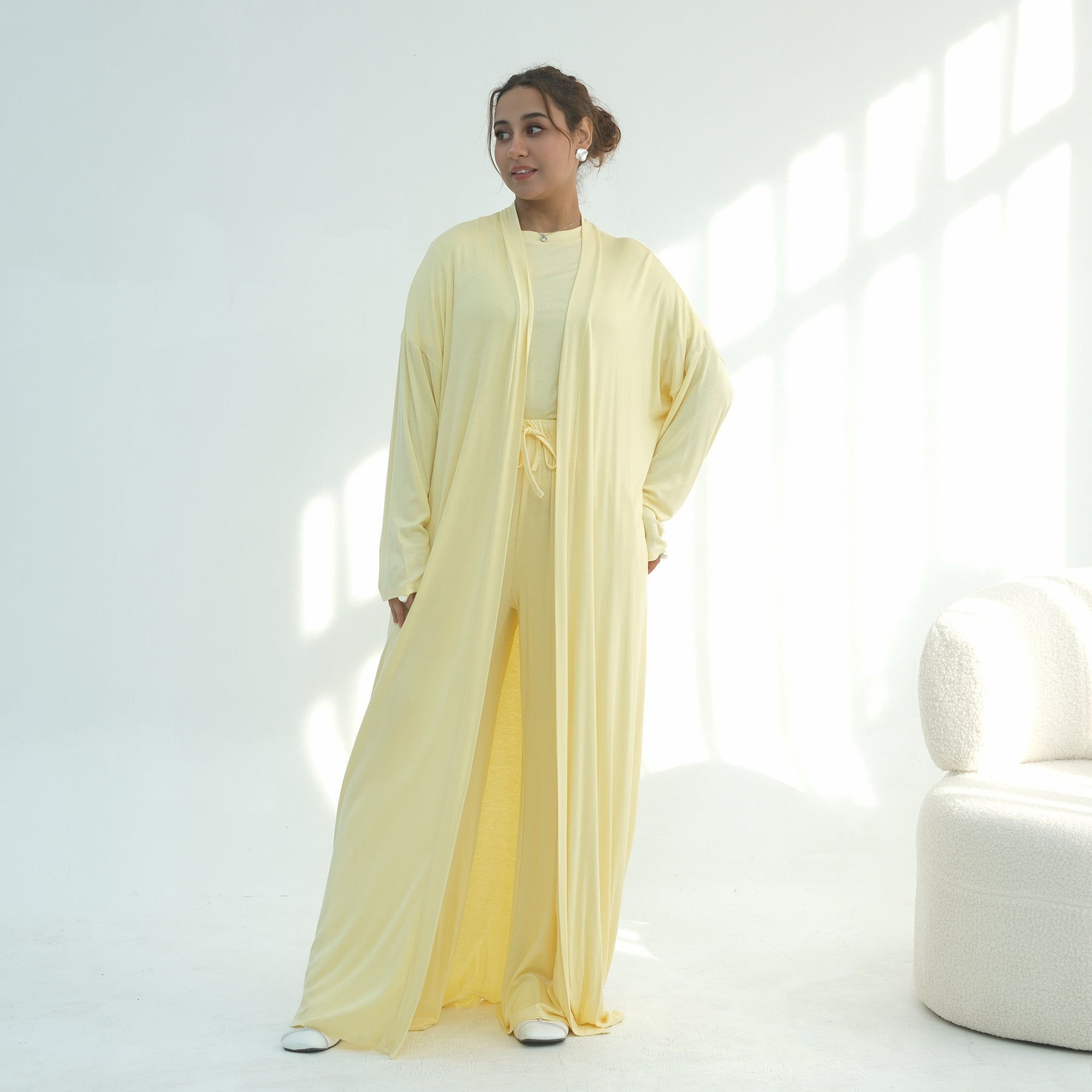 Lightweight Fluid Jersey Three-Piece Set(MS533) - Mariam's Collection