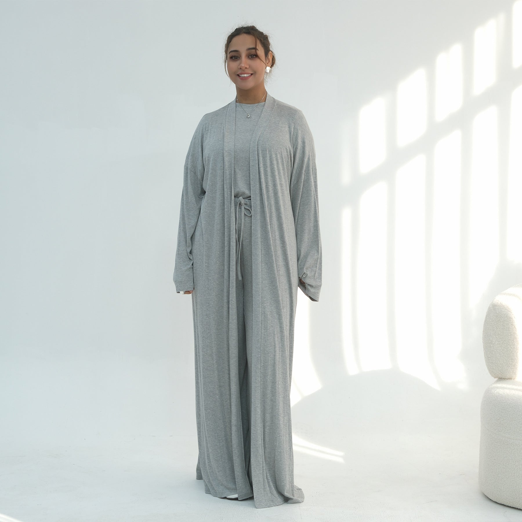 Lightweight Fluid Jersey Three-Piece Set(MS533) - Mariam's Collection