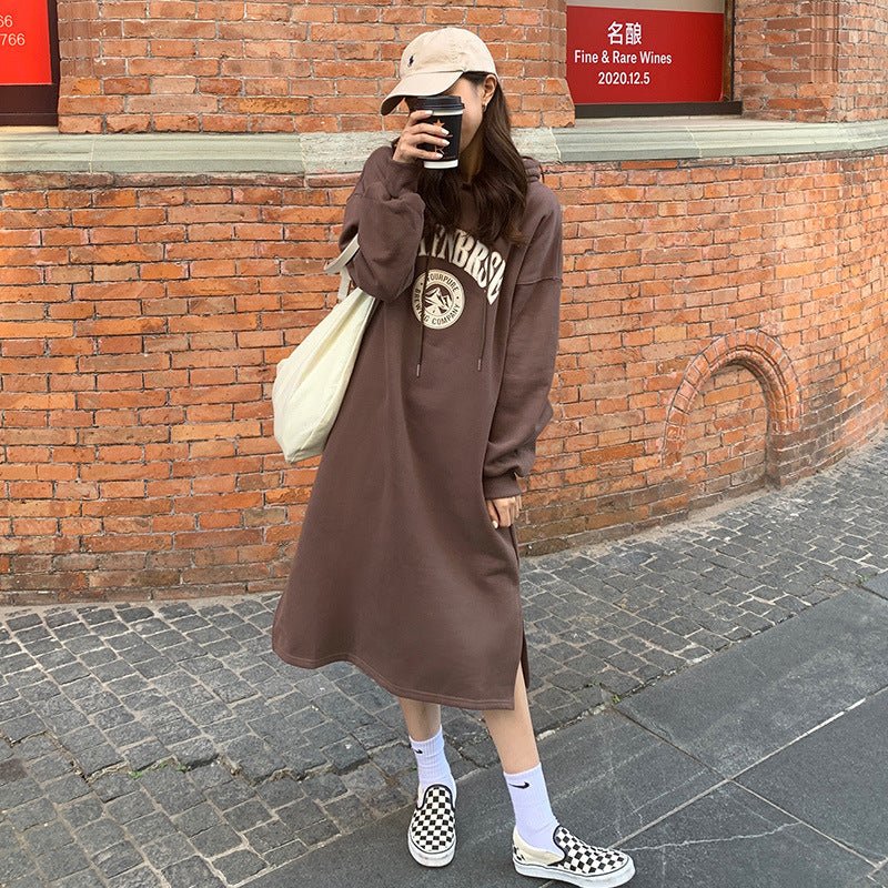 Loose Slim Long Hoodie Sweater (MS074) - Mariam's Collection