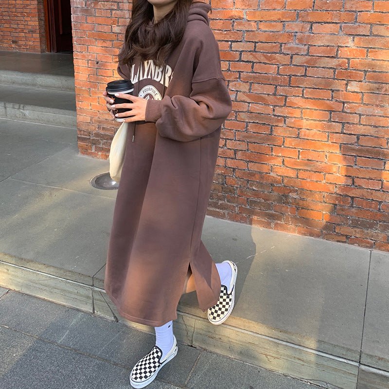 Loose Slim Long Hoodie Sweater (MS074) - Mariam's Collection