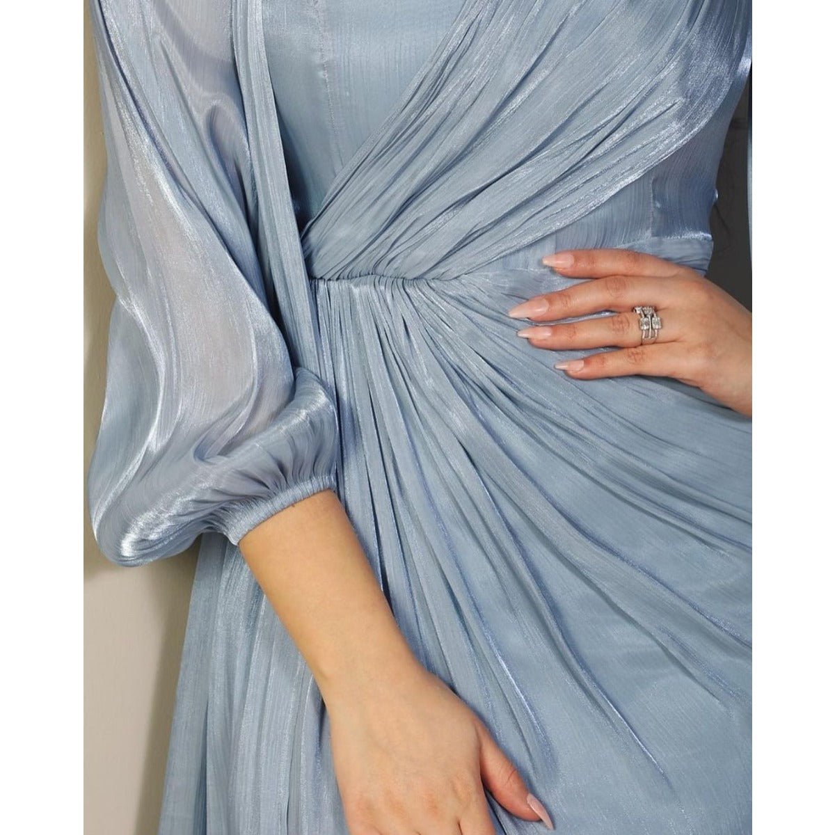 Luxury Modest Fashion Celestial Silk Abaya Set(MOA203) - Mariam's Collection