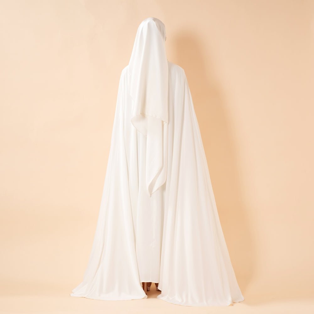 Luxury Satin Royal Cape Abaya(MA326) - Mariam's Collection