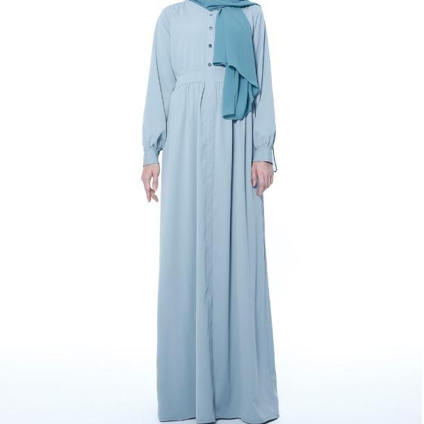 MA019 Pocket Abaya WIth Button Nursing Friendly - Mariam's Collection