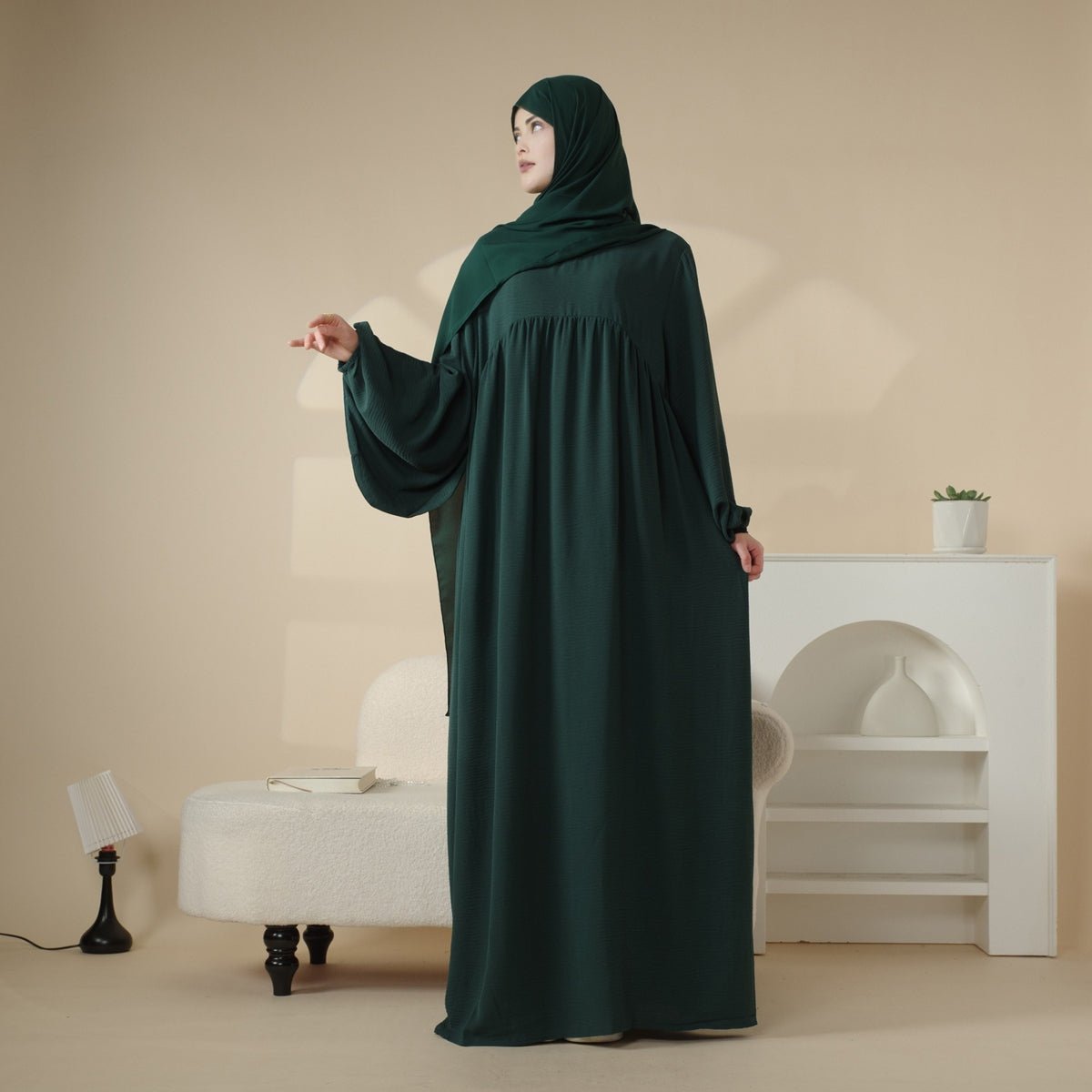 MA027 Reversible Crepe Abaya - Mariam's Collection