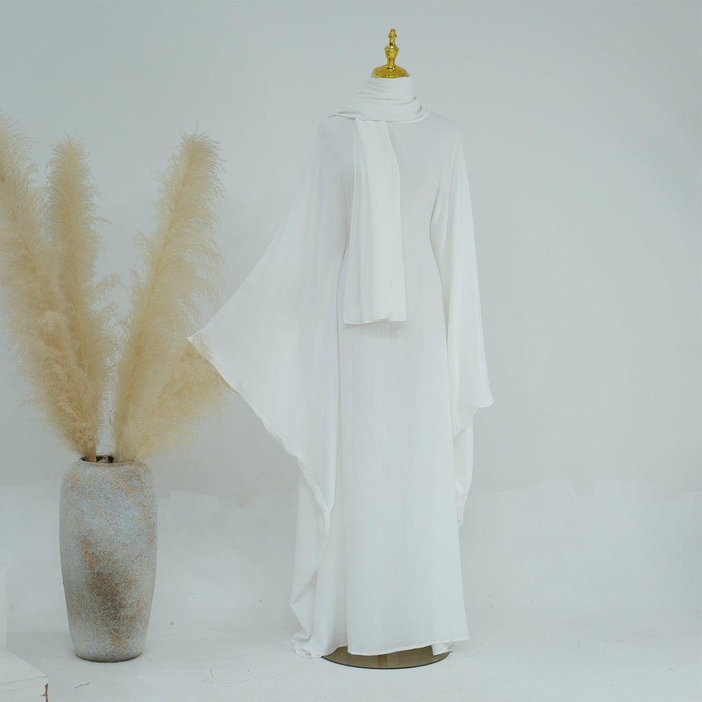Twist Charm Abaya - Butter Yellow main image 1