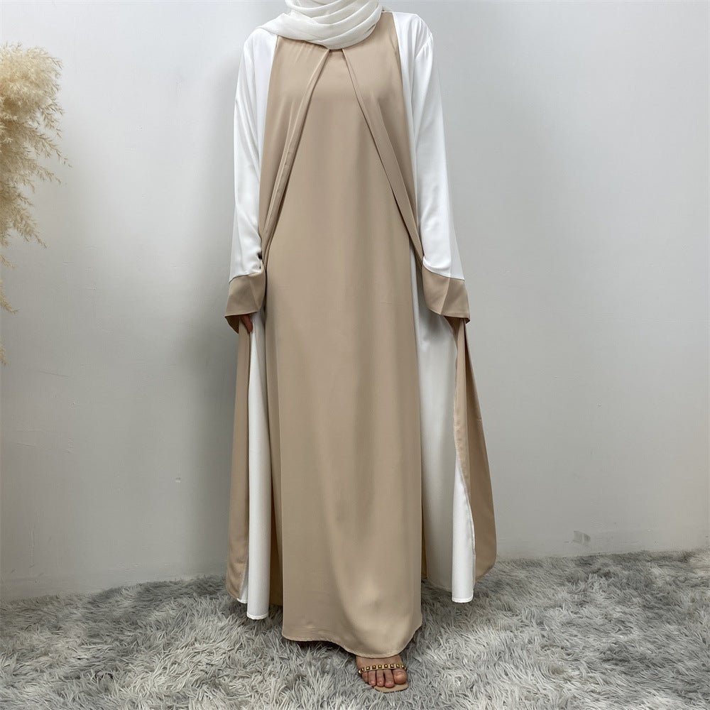 MA084 Stylish Patchwork Abaya - Mariam's Collection