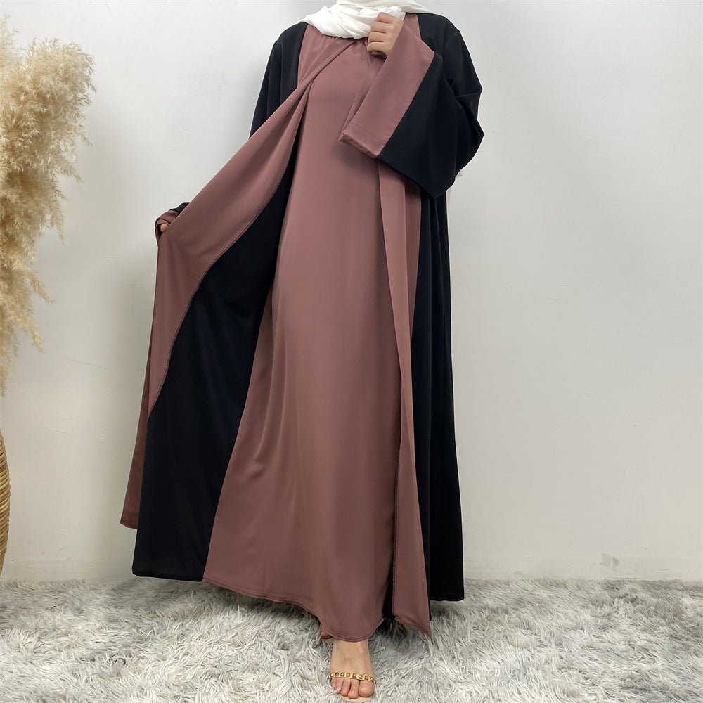 MA084 Stylish Patchwork Abaya - Mariam's Collection